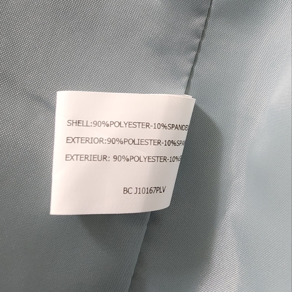 Insight NY blazer jacket metallic silver on sueded green fabric sz: 12 - Picture 7 of 11